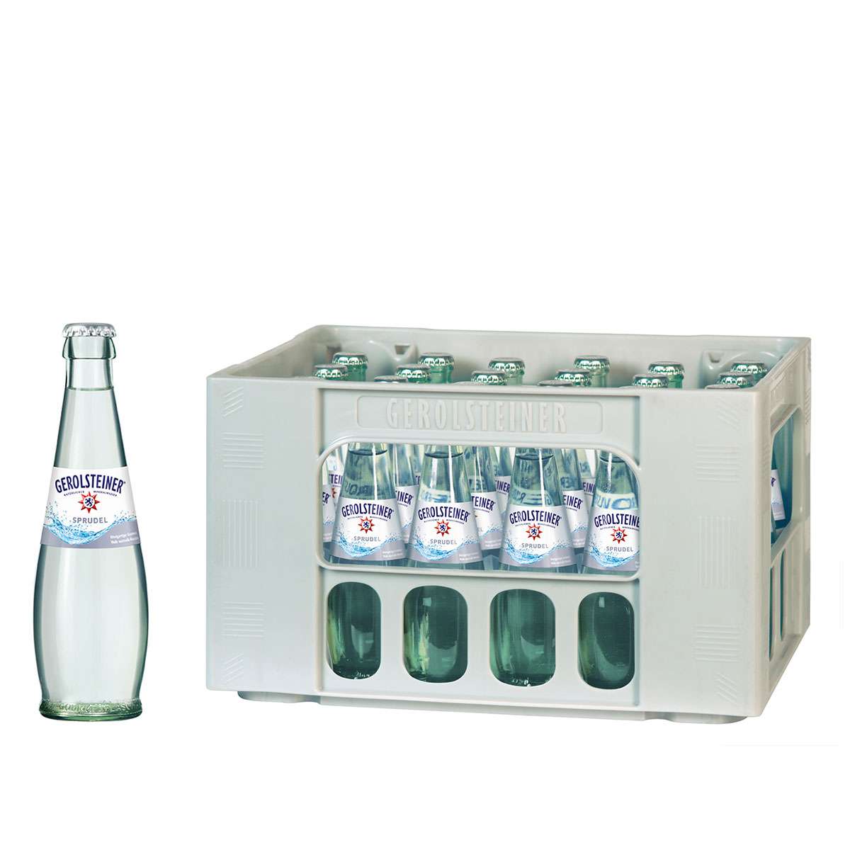 Gerolsteiner Sprudel Gourmet 24 x 0,25l Glas Kiste Gastro