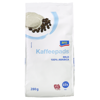 Aro Kaffeepads Mild 40 Stück - 288 g Packung