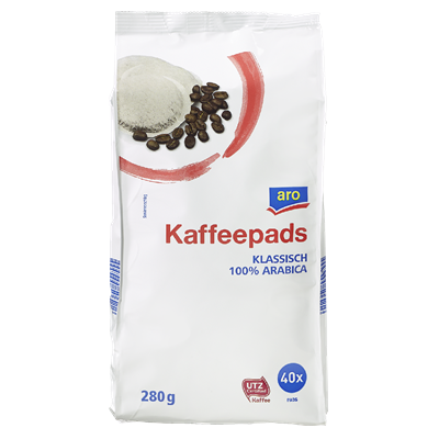Aro Kaffeepads Classic 40 Stück - 288 g Packung